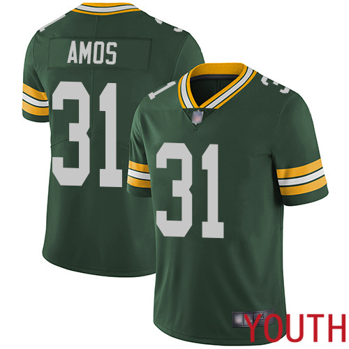 Green Bay Packers Limited Green Youth 31 Amos Adrian Home Jersey Nike NFL Vapor Untouchable